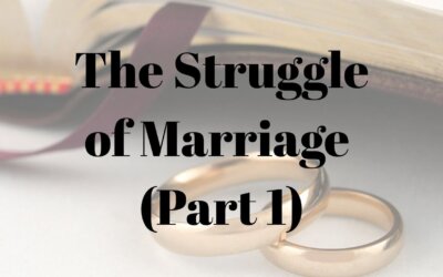 The Struggle of Marriage (Part 1)